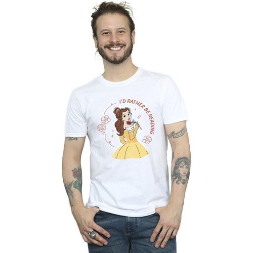 T-shirt Beauty And The Beast I'd Rather Be Reading - Disney - Modalova