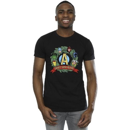 T-shirt Santa's Super Helpers - Marvel - Modalova