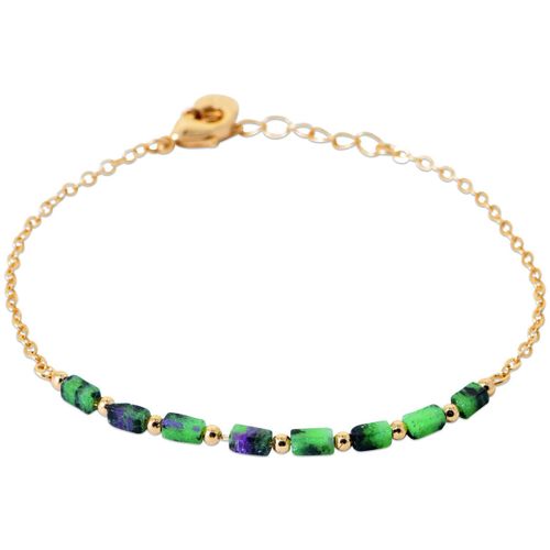 Bracelets Bracelet plaqué or rubis zoisite - Brillaxis - Modalova