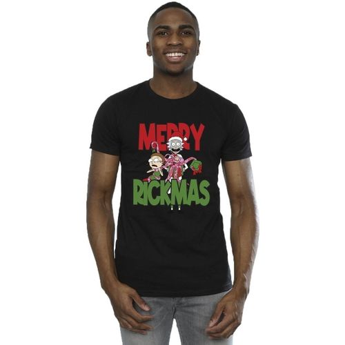 T-shirt Merry Rickmas - Dessins Animés - Modalova