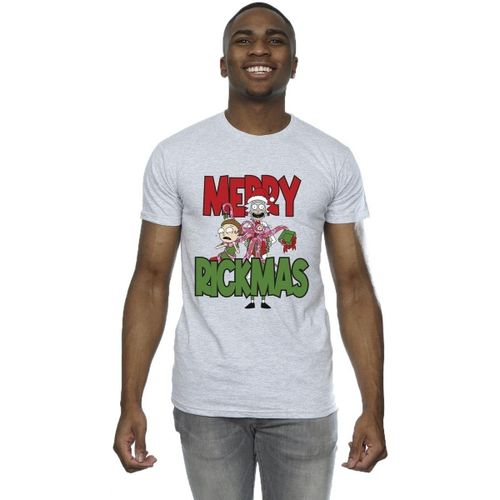 T-shirt Merry Rickmas - Dessins Animés - Modalova