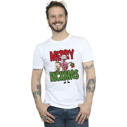 T-shirt Merry Rickmas - Dessins Animés - Modalova