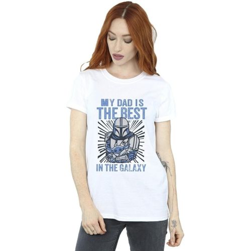 T-shirt Disney Mandalorian Best Dad - Disney - Modalova