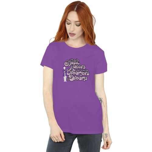 T-shirt Willy Wonka Dreamers Text - Willy Wonka - Modalova
