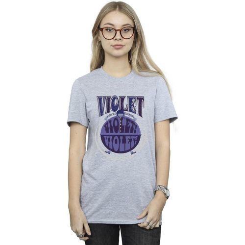 T-shirt Violet Turning Violet - Willy Wonka - Modalova