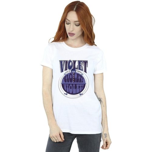 T-shirt Violet Turning Violet - Willy Wonka - Modalova