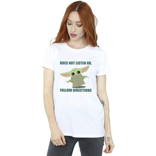T-shirt The Mandalorian Does Not Listen - Disney - Modalova