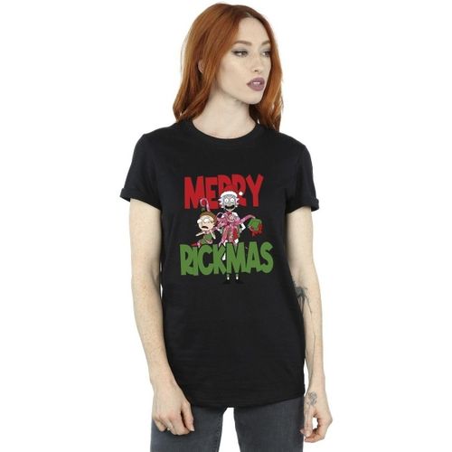 T-shirt Merry Rickmas - Dessins Animés - Modalova