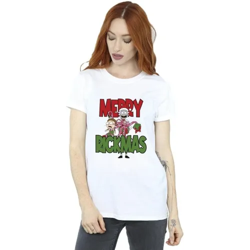 T-shirt Merry Rickmas - Dessins Animés - Modalova