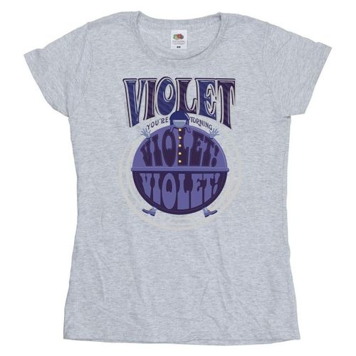 T-shirt Violet Turning Violet - Willy Wonka - Modalova