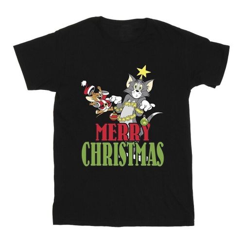 T-shirt Merry Christmas Baubles - Dessins Animés - Modalova