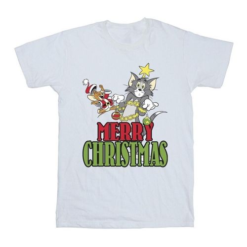 T-shirt Merry Christmas Baubles - Dessins Animés - Modalova