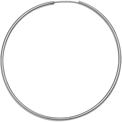Boucles oreilles Créoles or balns fil rond 1.5 mm diamètre 50 mm - Brillaxis - Modalova