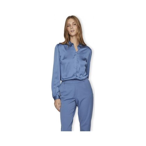 Blouses Noos Shirt Ellette Satin - Coronet Blue - Vila - Modalova