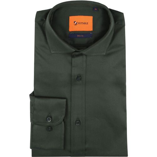 Chemise Chemise Satin Vert Foncé - Suitable - Modalova
