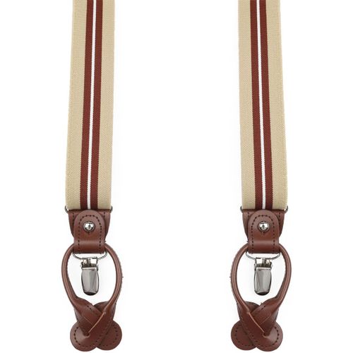 Cravates et accessoires Luxe Bretelles Beige Rayures - Suitable - Modalova