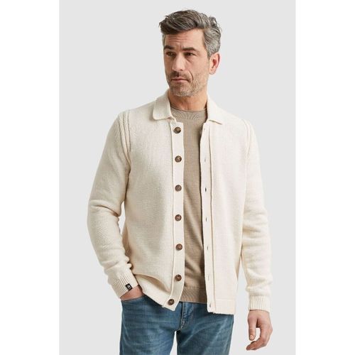 Gilet Cardigan Boutonné Écru - Vanguard - Modalova