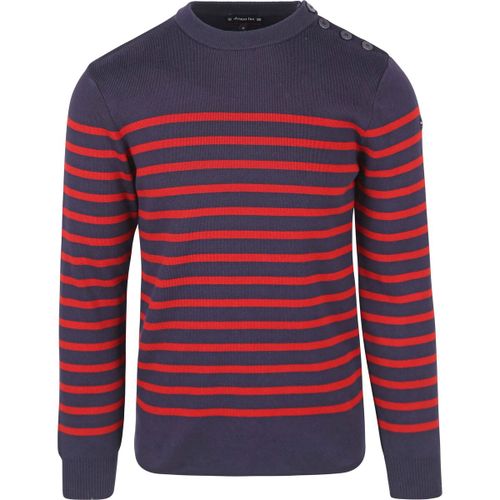 Pull Pull Groix Rayures Marine Rouge - Armor Lux - Modalova