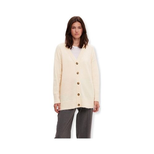 Gilet W Noos Maline Long L/S - Birch - Selected - Modalova