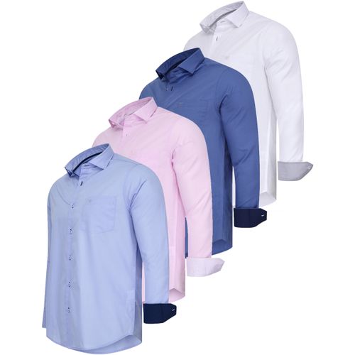 Chemise Overhemd Uni Voordeelpakket - Cappuccino Italia - Modalova