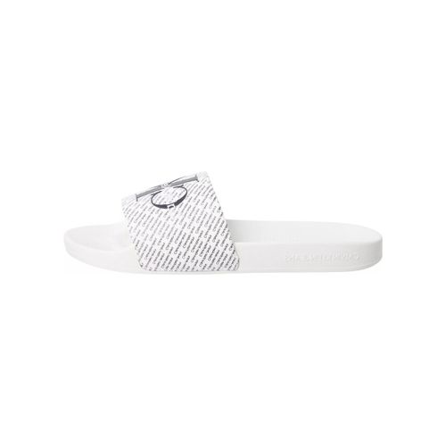 Sandales plates Mules Ref 62669 01W Blanc - Calvin Klein Jeans - Modalova