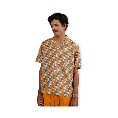 Chemise Big Tiles Aloha Shirt - Ochre - Brava Fabrics - Modalova