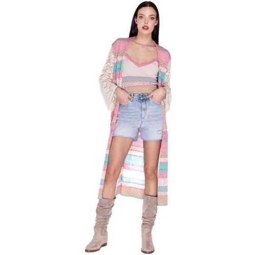 Veste Akep KIMONO IN PUNTO PIZZO - Akep - Modalova