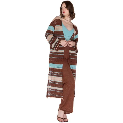 Veste Akep KIMONO IN PUNTO PIZZO - Akep - Modalova
