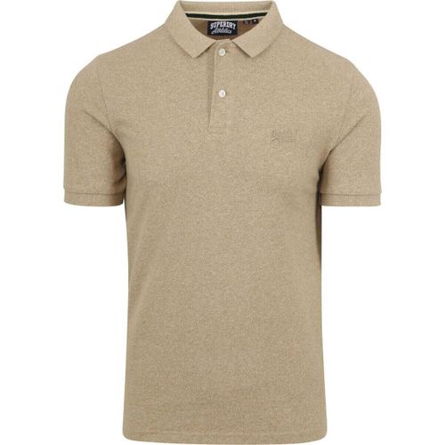 T-shirt Poloshirt Classique Melange Beige - Superdry - Modalova