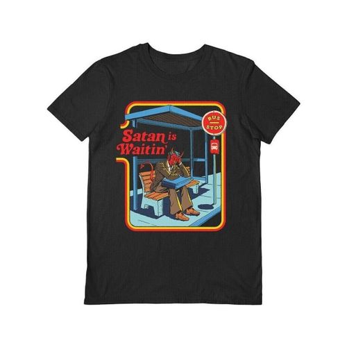 T-shirt Satan Is Waitin' - Steven Rhodes - Modalova
