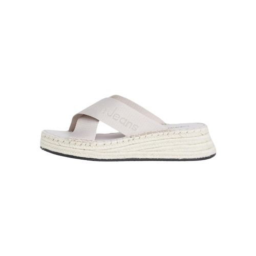 Chaussures escarpins Sandales compensees Ref 62783 ACF Ecru - Calvin Klein Jeans - Modalova