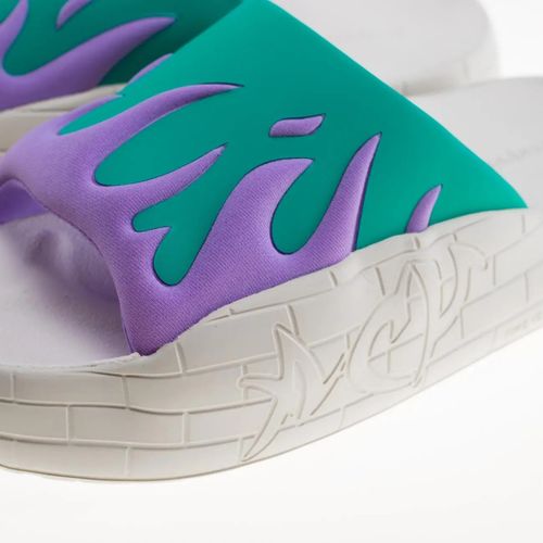 Sandales Nyu Slide violet - Acupuncture - Modalova