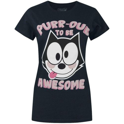T-shirt Purr-oud To Be Awesome - Goodie Two Sleeves - Modalova