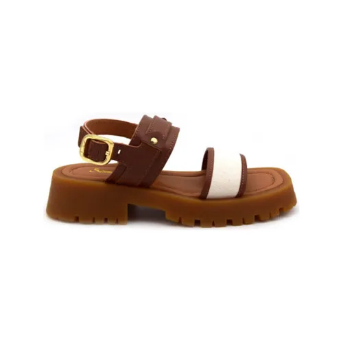 Sandales - Sandales Sara Camel - Semerdjian - Modalova