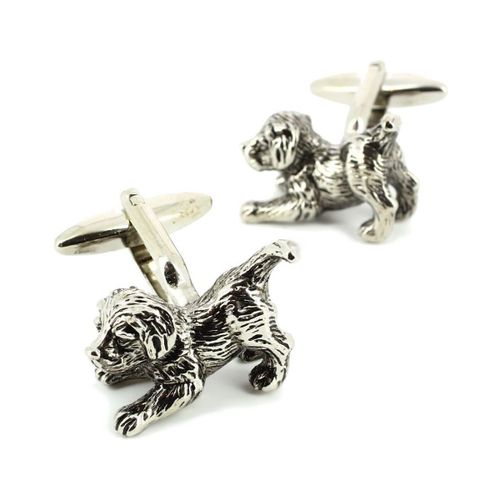 Boutons de manchettes Boutons de manchette bébé chien Gris argent - Cravate Avenue Signature - Modalova