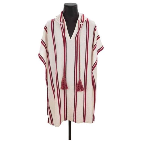 Veste Poncho en laine blanc - Max & Moi - Modalova
