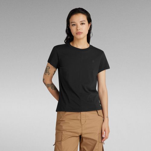 T-shirt D24499-4107 FRONT SEAM R T-6484 BLACK - G-Star Raw - Modalova