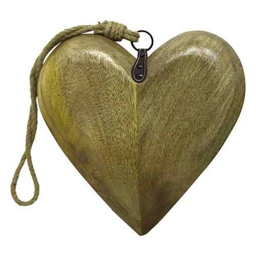 Pendentifs Grand Coeur En Bois - Signes Grimalt - Modalova
