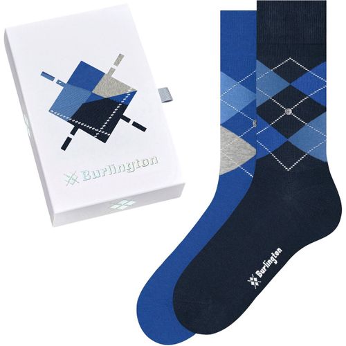 Collants & bas Gift Box 2-Pack A Carreaux Bleu - Burlington - Modalova