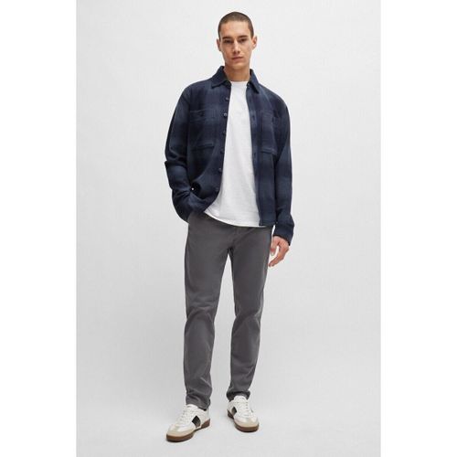 Pantalon Satin Chino Anthracite - BOSS - Modalova