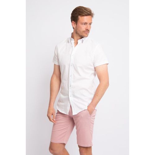 Chemise Chemise Manches Courtes en Lin Blanche - Suitable - Modalova