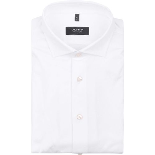 Chemise Signature Jersey Chemise Blanc - Olymp - Modalova