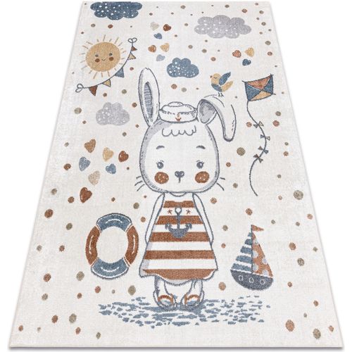 Tapis Tapis BONO 8441 Lapin marin crème / 120x170 cm - Rugsx - Modalova