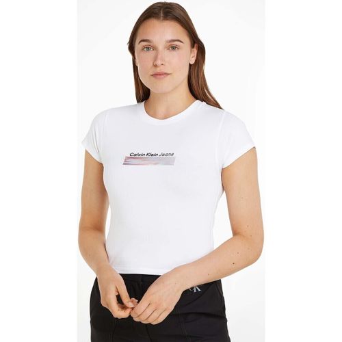 T-shirt Diffused Box Fitted - Calvin Klein Jeans - Modalova