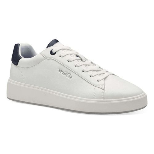 Baskets basses Men's White Low Top Sneakers - S.Oliver - Modalova