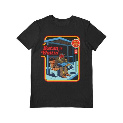 T-shirt Satan Is Waitin' - Steven Rhodes - Modalova