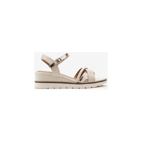 Sandales Sandales compensées à brides, Beige - Vera Collection - Modalova