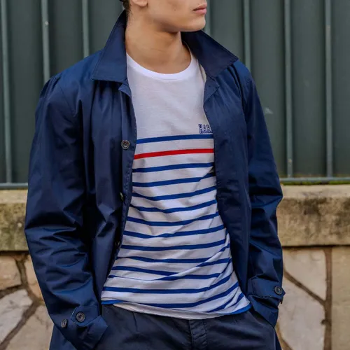 Blouson Trench droit uni bleu - Harrington - Modalova