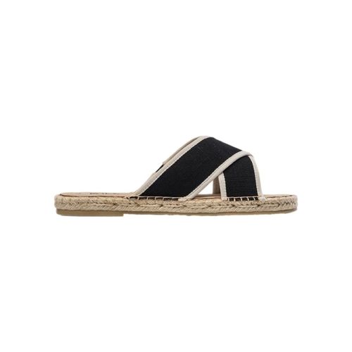 Sandales plates Sandals Crossed W - Linen Black - Paez - Modalova