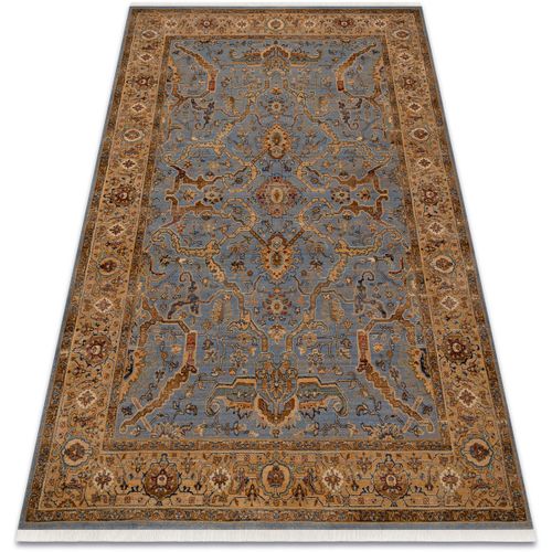 Tapis Tapis en laine KESHAN franges, Cadre oriental 200x290 cm - Rugsx - Modalova